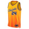NBA Mænd Trøje Charlotte Hornets Brandon Miller 2025-26 Jordan City Edition Gold Swingman